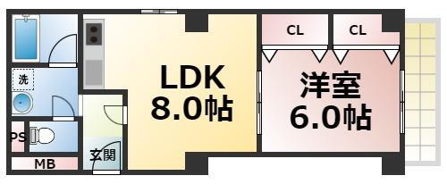 大阪府大阪市天王寺区小橋町 鶴橋駅 1LDK マンション 賃貸物件詳細