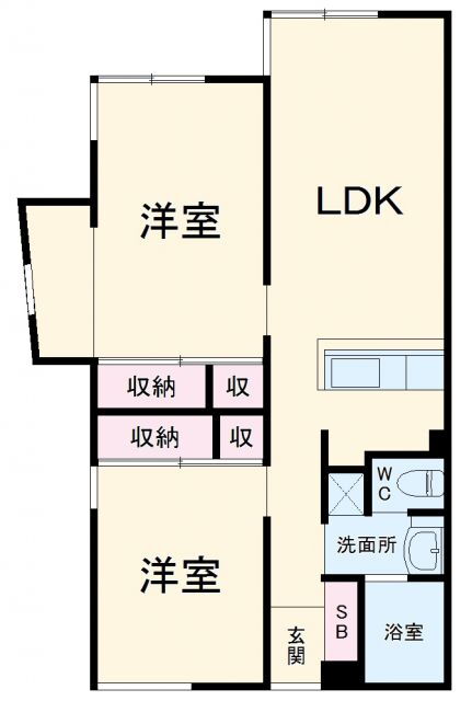 埼玉県さいたま市中央区下落合２ 与野駅 2LDK アパート 賃貸物件詳細