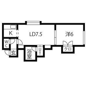 北海道札幌市白石区菊水元町七条４ 白石駅 1LDK アパート 賃貸物件詳細