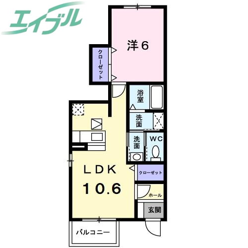 三重県松阪市中林町 六軒駅 1LDK アパート 賃貸物件詳細
