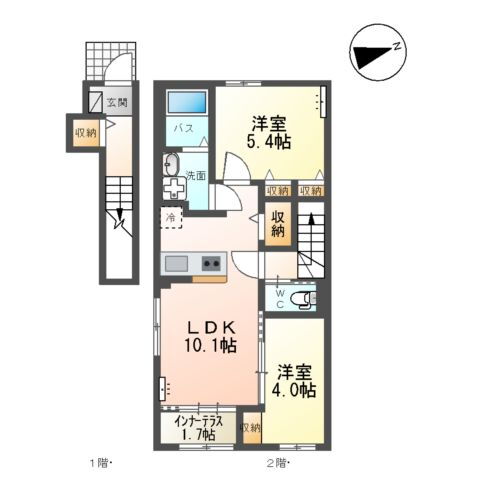 山形県上山市南町 かみのやま温泉駅 2LDK アパート 賃貸物件詳細