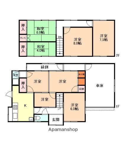 富山県高岡市戸出町３ 戸出駅 7K 一戸建て 賃貸物件詳細