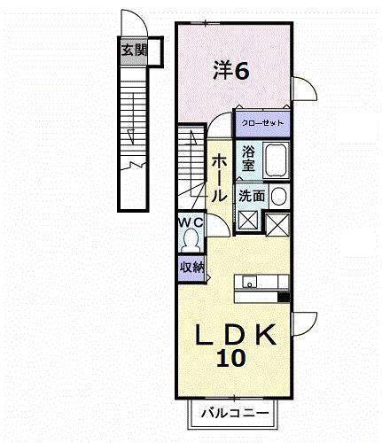 愛媛県松山市吉藤２ 本町六丁目駅 1LDK アパート 賃貸物件詳細