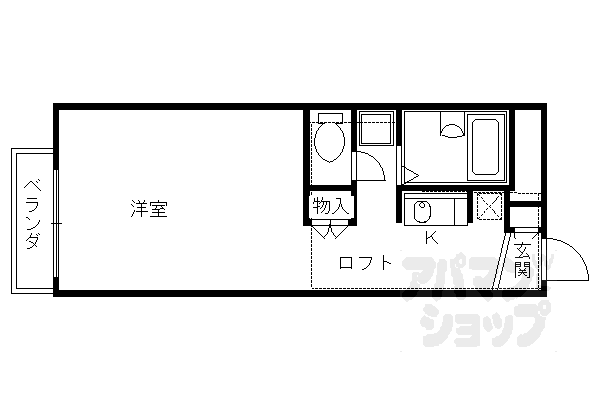 京都府京都市右京区太秦下角田町 太秦天神川駅 1K アパート 賃貸物件詳細
