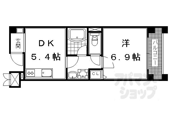 京都府京都市山科区東野片下リ町 東野駅 1DK マンション 賃貸物件詳細