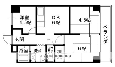 コーポ大社 4階 3DK 賃貸物件詳細