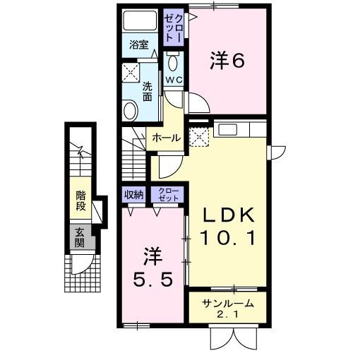 新潟県新潟市秋葉区草水町２ 東新津駅 2LDK アパート 賃貸物件詳細