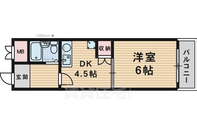 大阪府豊中市螢池東町２ 蛍池駅 1DK マンション 賃貸物件詳細