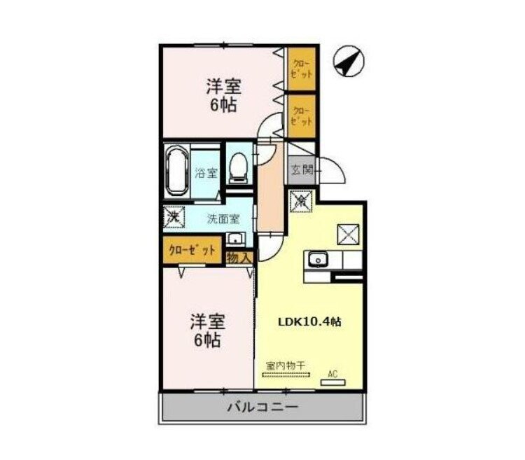 埼玉県川越市熊野町 上福岡駅 2LDK アパート 賃貸物件詳細