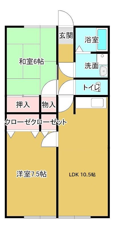 愛媛県四国中央市中之庄町 伊予三島駅 2LDK アパート 賃貸物件詳細