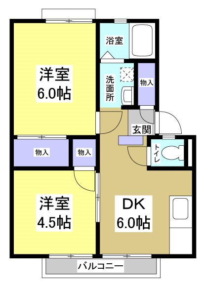 静岡県浜松市中央区初生町 2DK アパート 賃貸物件詳細