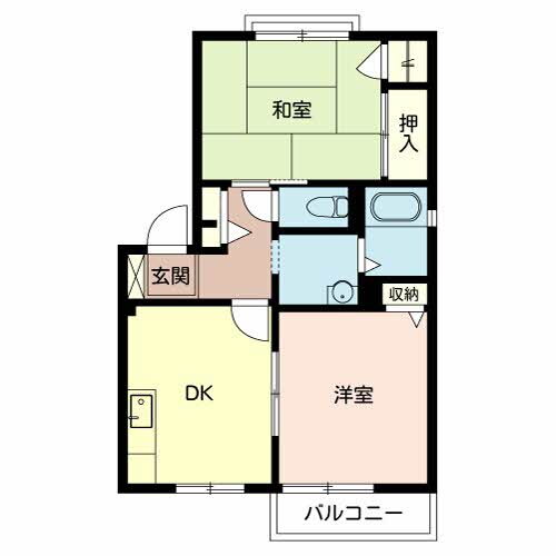 兵庫県加東市上中３ 滝野駅 2DK アパート 賃貸物件詳細