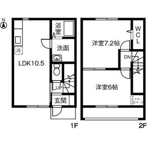 愛知県北名古屋市宇福寺天神 西春駅 2LDK アパート 賃貸物件詳細