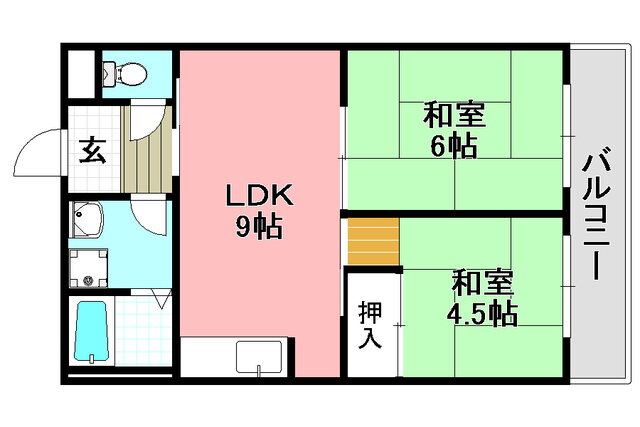 大阪府茨木市上穂積４ 茨木駅 2DK マンション 賃貸物件詳細