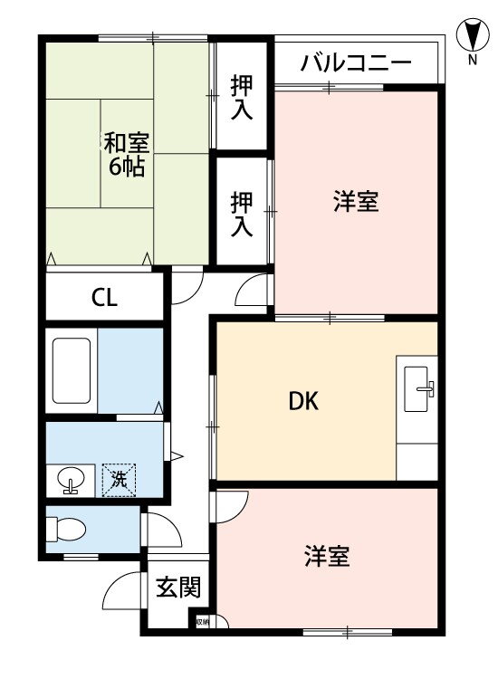 熊本県熊本市南区野田２ 3DK アパート 賃貸物件詳細