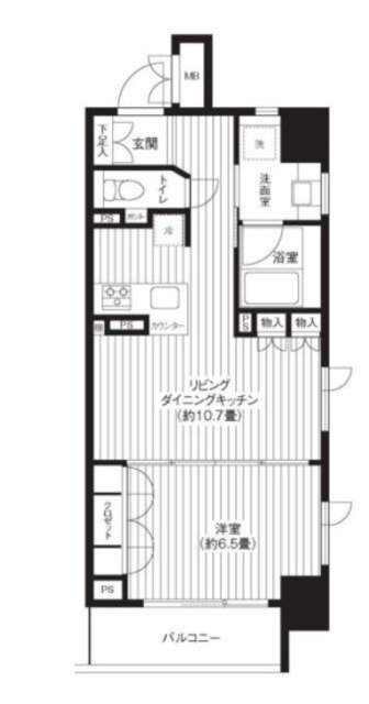 東京都台東区元浅草１ 新御徒町駅 1LDK マンション 賃貸物件詳細
