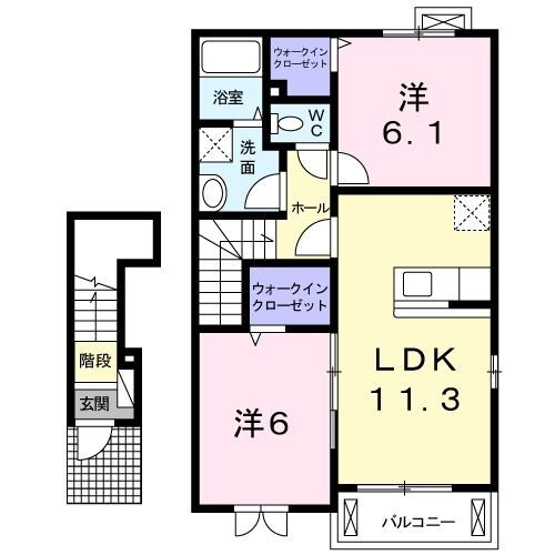 福島県田村市船引町船引字舘柄前 船引駅 2LDK アパート 賃貸物件詳細
