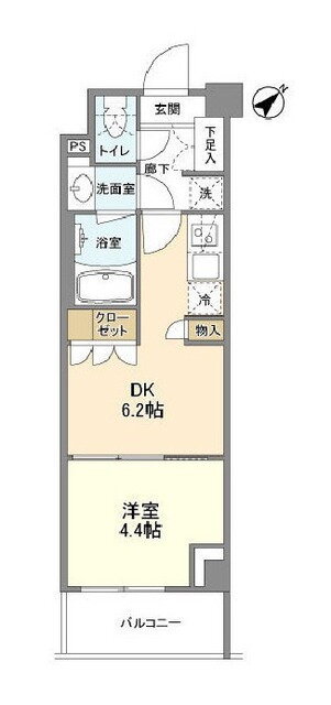 東京都品川区二葉１ 下神明駅 1DK マンション 賃貸物件詳細
