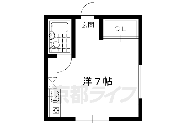 京都府京都市北区衣笠開キ町 北野白梅町駅 ワンルーム アパート 賃貸物件詳細