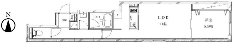 プラウ　レーヴ　富小路 5階 1LDK 賃貸物件詳細