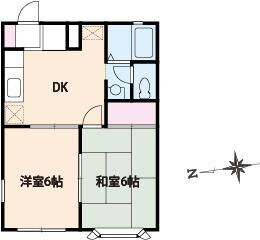 神奈川県海老名市国分南１ 海老名駅 2DK アパート 賃貸物件詳細