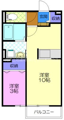 栃木県さくら市上阿久津 氏家駅 1SK アパート 賃貸物件詳細