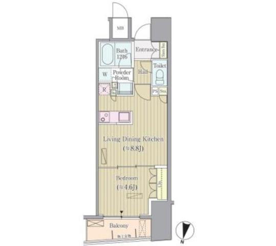 東京都新宿区市谷本村町 市ケ谷駅 1LDK マンション 賃貸物件詳細