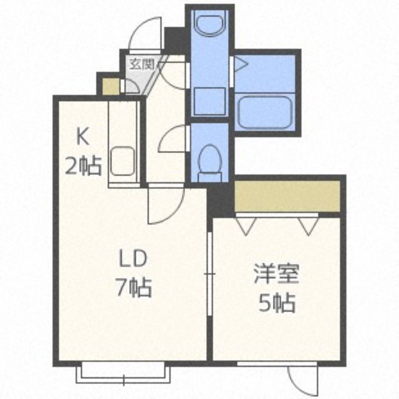 北海道札幌市北区新琴似六条６ 新琴似駅 1LDK アパート 賃貸物件詳細