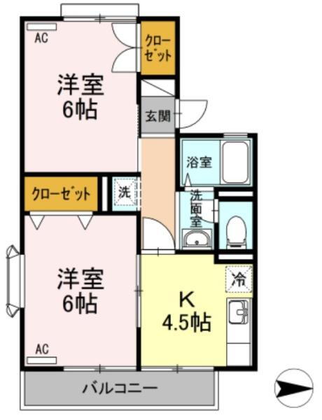 東京都調布市深大寺東町４ つつじヶ丘駅 2K アパート 賃貸物件詳細