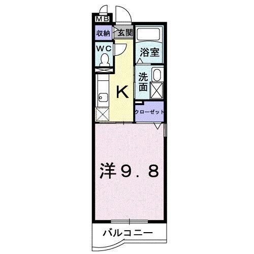 岡山県倉敷市東塚５ 常盤駅 1K マンション 賃貸物件詳細
