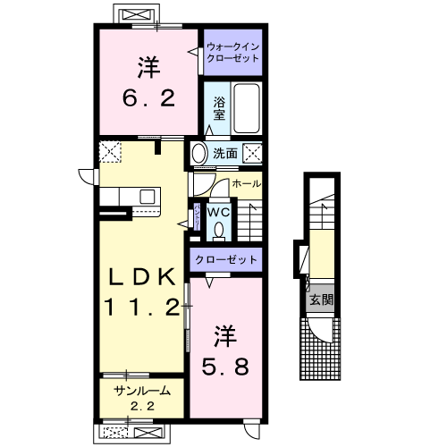 新潟県上越市東城町３ 高田駅 2LDK アパート 賃貸物件詳細