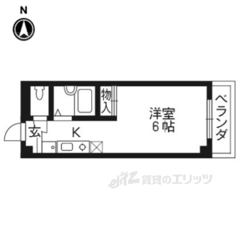 京都府京都市右京区西院西寿町 丹波口駅 1K マンション 賃貸物件詳細