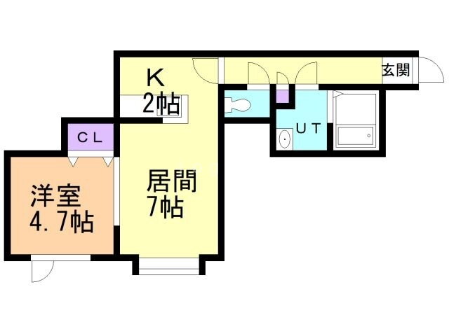 北海道札幌市白石区中央二条４ 白石駅 1LDK アパート 賃貸物件詳細