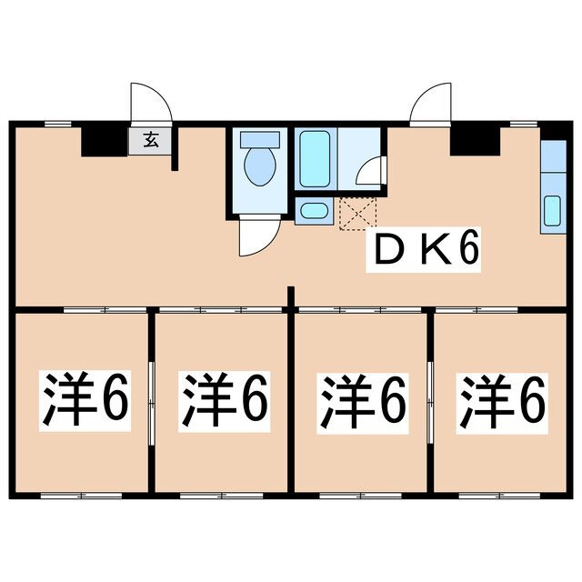 山梨県中巨摩郡昭和町西条 国母駅 4DK アパート 賃貸物件詳細