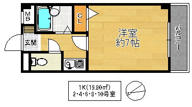 大阪府大阪市城東区天王田 鴫野駅 1K マンション 賃貸物件詳細