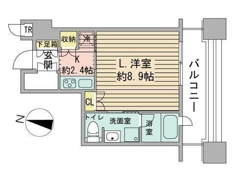 ラフィネタワー札幌南３条 8階 1K 賃貸物件詳細