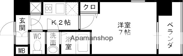 大阪府大阪市福島区鷺洲２ 福島駅 1K マンション 賃貸物件詳細