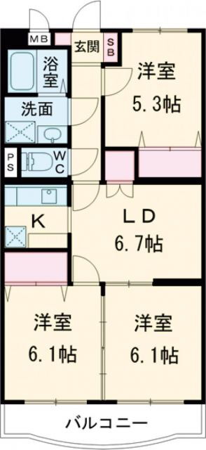 新潟県新潟市南区七軒 新潟駅 3LDK マンション 賃貸物件詳細