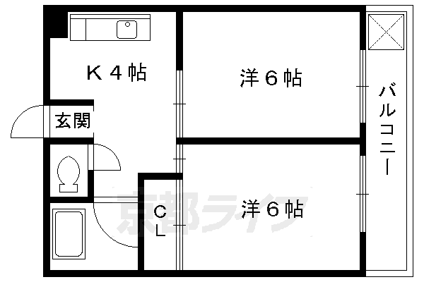 京都府京都市左京区田中上古川町 出町柳駅 2K マンション 賃貸物件詳細