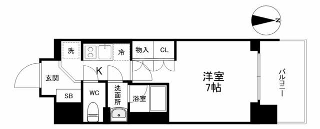 大阪府大阪市中央区和泉町１ 谷町四丁目駅 1K マンション 賃貸物件詳細