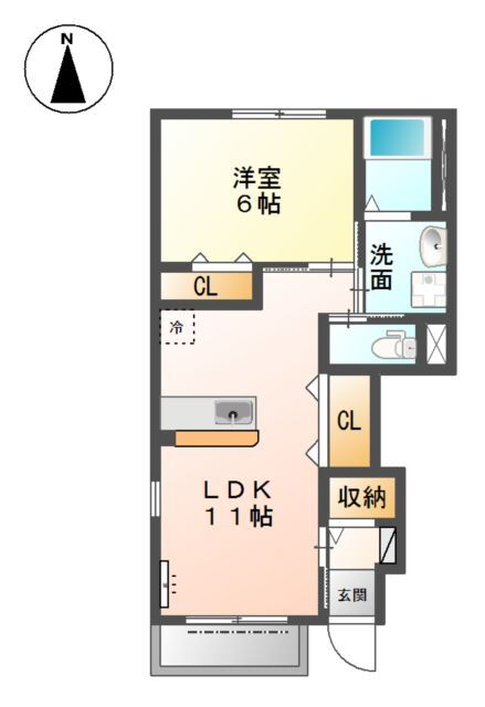 岐阜県羽島郡岐南町徳田７ 笠松駅 1LDK アパート 賃貸物件詳細