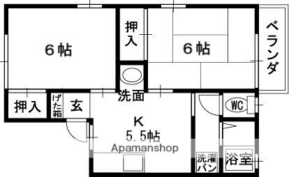 大阪府羽曳野市古市６ 古市駅 2K アパート 賃貸物件詳細