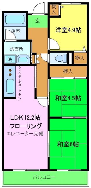 プリムローズ岸和田 5階 3LDK 賃貸物件詳細
