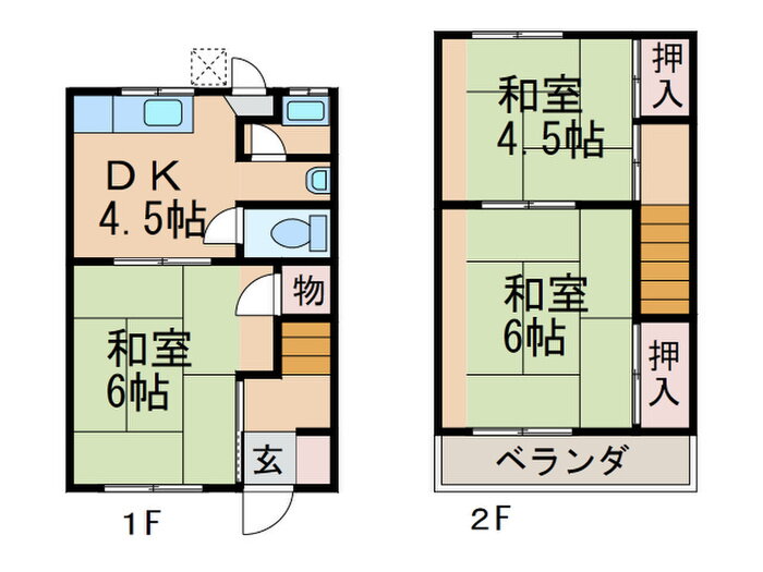 兵庫県神戸市須磨区車字竹ノ下 妙法寺駅 3DK 一戸建て 賃貸物件詳細