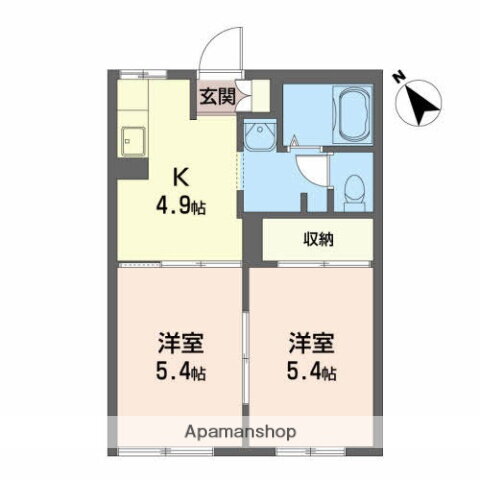 岩手県盛岡市上堂３ 青山駅 2K アパート 賃貸物件詳細