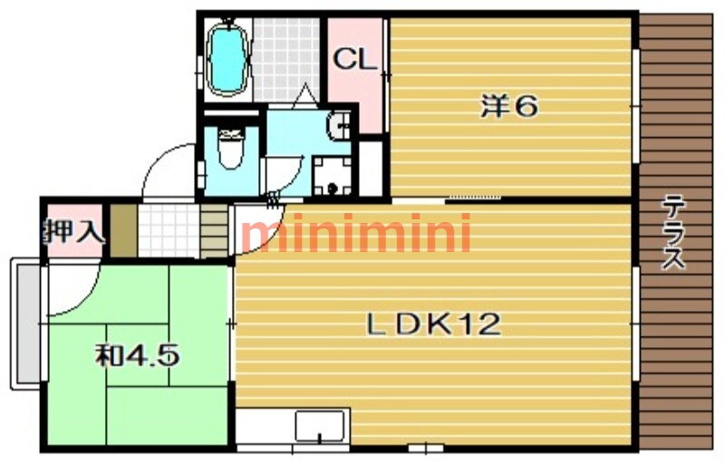 大阪府高槻市西冠１ 高槻市駅 2LDK アパート 賃貸物件詳細