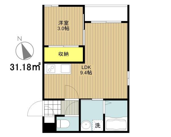 愛知県名古屋市瑞穂区内浜町 堀田駅 1LDK アパート 賃貸物件詳細
