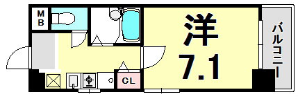 兵庫県神戸市中央区下山手通９ 神戸駅 1K マンション 賃貸物件詳細