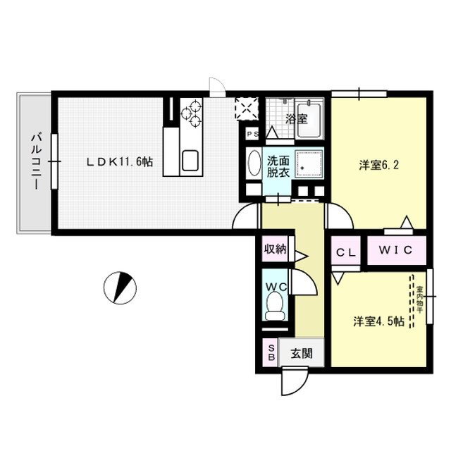 福岡県福岡市南区西長住２ 高宮駅 2LDK アパート 賃貸物件詳細