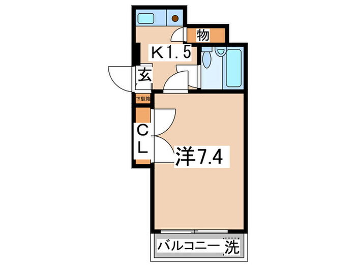 神奈川県川崎市多摩区宿河原２ 宿河原駅 1K マンション 賃貸物件詳細